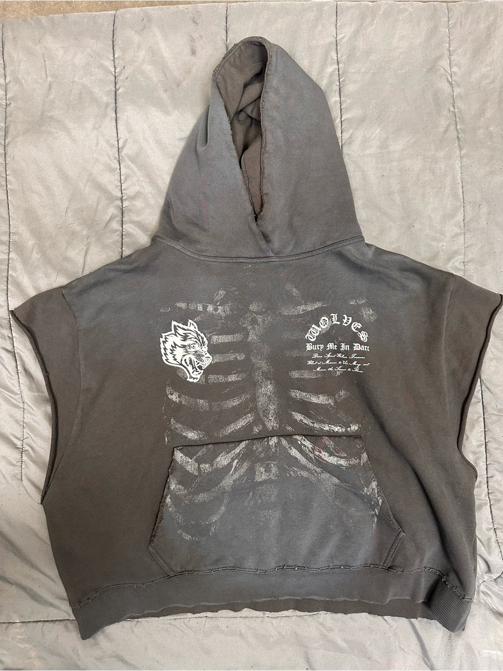 Darc sport Skeleton hoodie cutoff